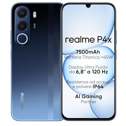 Smartphone realme P4X 4G, 4GB+256GB, Display LCD 120Hz 6,8