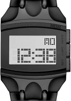 Diesel Watch for Men Croco Digi Digital, Stainless Steel