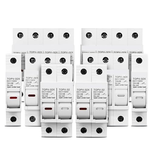 Porte-fusible photovoltaïque 1100 V CC évite les surchauffes de circuit 10 x 38 mm