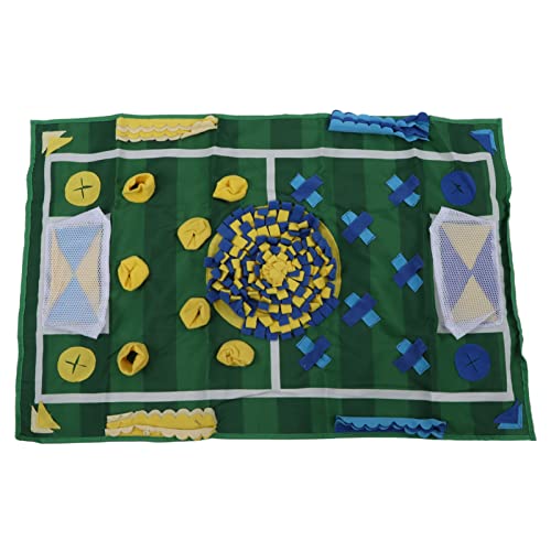 Manta para olfatear Mascotas, liberación de estrés, Juegos interactivos, Duradera, Almohadilla para la Nariz para olfatear Mascotas, Verde Hierba, 100 x 65 cm