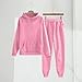 2 Piece Sets for Boys Girls Fall Fashion 2025 Sweatsuit Hoodie Sweatshirt and Sweatpants Lounge Set (Pink, 5-6)