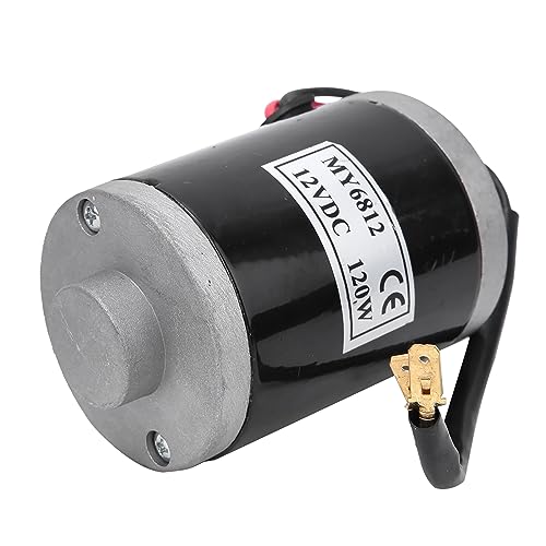 MY6812 12V 120W High Speed Small Brush Motor with Belt Pulley Electric Scooter E Accessory