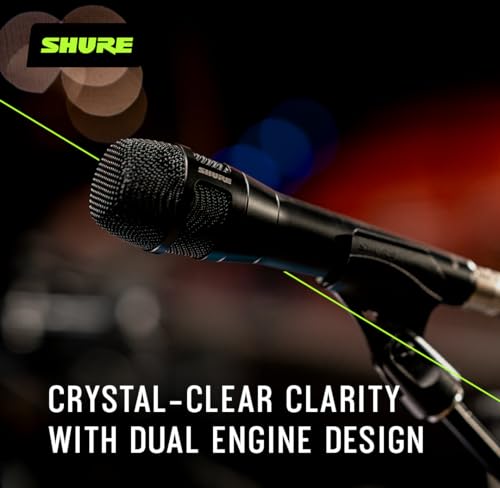 Image of Shure Nexadyne 8 /C Cardioid Dynamic Vocal Microphone with Revonic Dual-Engine Technology - XLR Wired Mic for Live Vocals, Studio Recording & Stage Performance, Black