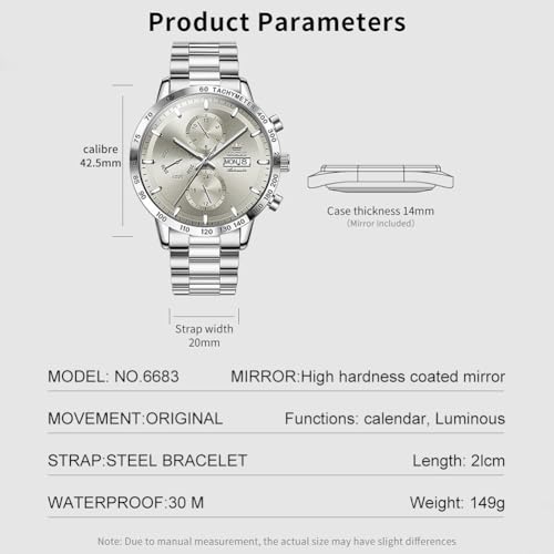 Image of OLEVS Automatic Watches for Men Business Dress Mechanical Watch Stainless Steel Waterproof Self Winding Classic Date Luxury Diamond Skeleton Men Wristwatch