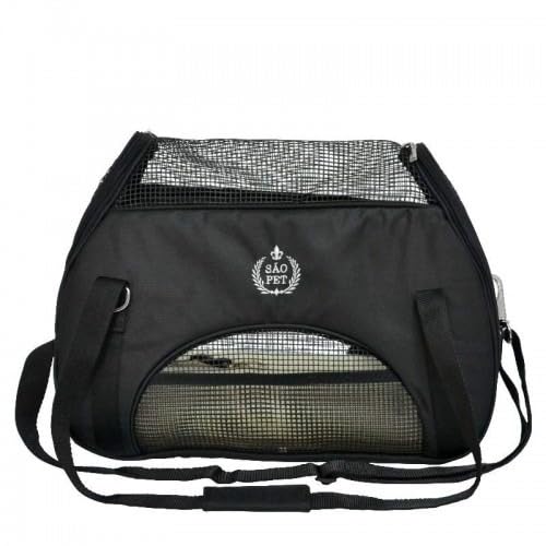 Bolsa de Transporte Atenas para Cães, Gatos, Coelhos, marca SÃO PET, Tamanho M 48X25X36CM, acompanha