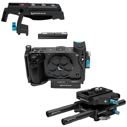 Image of KONDOR BLUE | Base Rig MKII for Sony FX3/FX30 | Designed for Professional workflows and Adaptability to Expand Your Setup | Raven Black