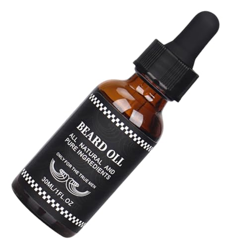 IWOWHERO Aceite para Cuidado de Barba Hidratante Natural Alivia Picazón y Caspa Promueve Crecimiento y Suavidad Nutritivo para Hombres
