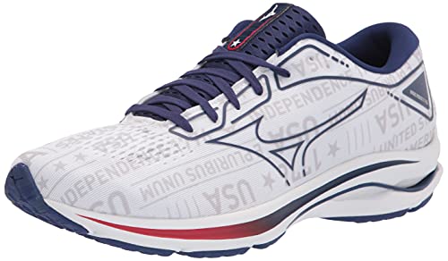 Preisvergleich Produktbild Mizuno Herren Wave Rider 25 Laufschuh, Weiß, 44 EU