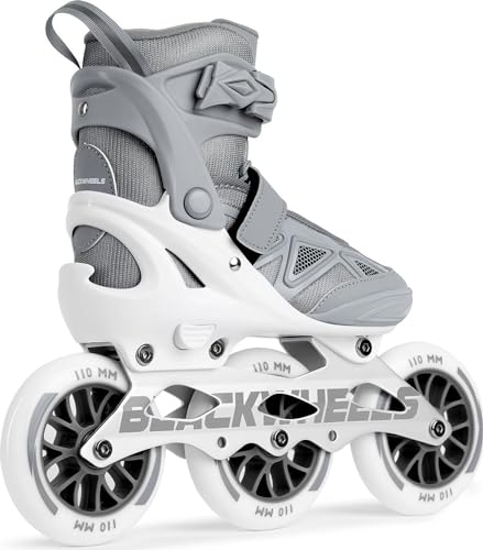 Miniatura 2 de Blackwheels Patines En Línea Transpirables Dynamic, Patines En Línea Para Adolescentes Y Adultos, Patines Para Hombres Y Mujeres, Tamaño De Ruedas 110 Cm, Plantilla 36-39 23,5-25,2 Cm , Gris