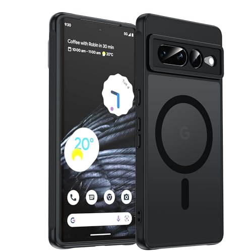 LeYi for Pixel-7-Pro Case: Google Pixel 7 Pro Case [MagSafe Fit], Magnetic Slim Matte Translucent...
