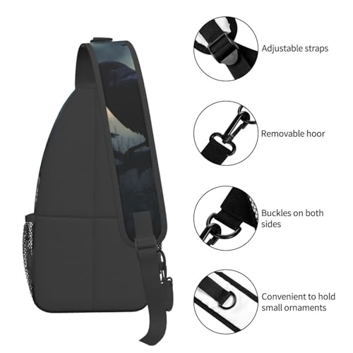 Bolso cruzado para pecho tipo crossbody negro urban miniatura 5
