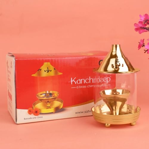 Satvik 5 Inch Crystal Glow Akhand Diya
