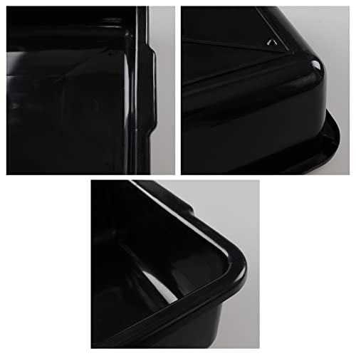 Nesmilers 23 Quart Large Commercial Bus Tubs, Black Utility Bus Box Set Of 4 #TOP2