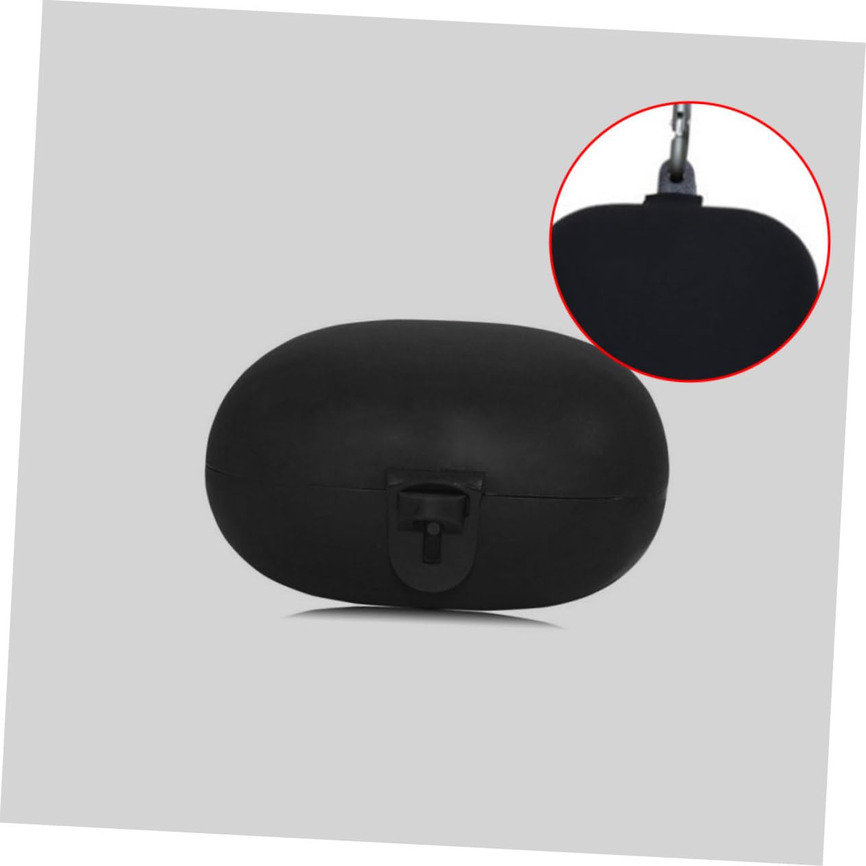 DOITOOL 3piezas Caja De Protección para Auriculares Inalámbricos Diseño De Hebilla De Metal Estuche De Almacenamiento para Headset Pro Funda De Silicona Antigolpes Negro