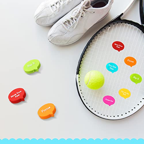 24 Pcs Tennis Vibration Dampener Colorful Tennis Racket Dampener for Women Men Tennis Gift Accessories, 6 Styles - Image 8