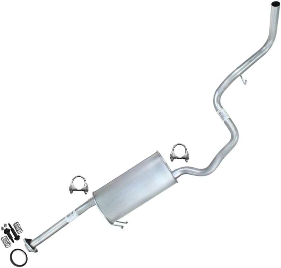 Northeastern Exhaust | Stainless Steel Intermediate Pipe, Muffler & Tail Pipe Exhaust System Kit Compatible for Ford Ranger 2004-2011 2.3L | Free Gasket, Clamps and Spring Bolt Kit Included