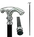 CAVAGNINI Solid Wood Walking Stick – Handmade in Italy – Pewter Handle, Personalized Engraving – Elegant, Durable Cane Gift for Gentlemen, Ladies, or Grandparents – Walking Support Gift