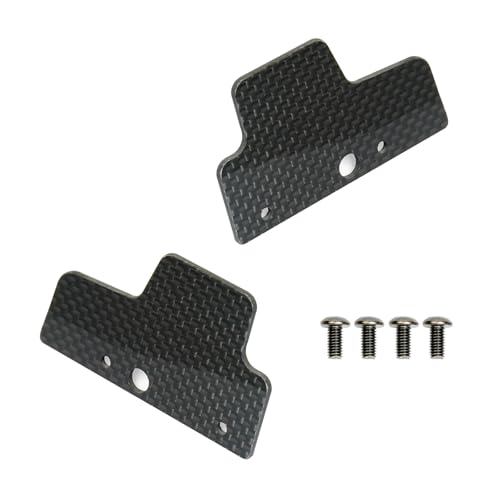 Image of Rear Mud Guards for Arrma 6S 1 /8 Typhon 1 /7 Infraction /Limitless /Felony | Rear Splash Flaps Part Dirt Guards Dust,Stones,Mud Protective Fenders Upgrade Replace ARA330730-S-Carbon Fiber-A Style