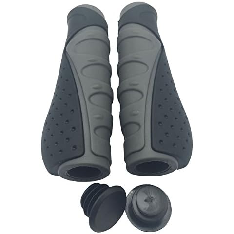 Yowanted Bicycle Ergonomic Rubber Handlebar Grips Anti-skid Shock Absorbing Comfortabled Bike Handlebar Grips Cover