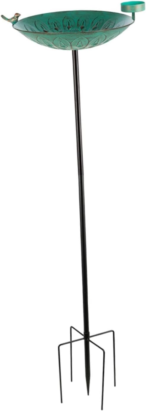 Generic Bird Feeder Stand Removable Easy Installation Bird Bath Holder Bathtub Birdfeeder Feeding and Watering for Farm Small Pets