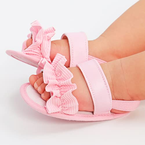 Image of Infant Baby Boys Girls Summer Sandals Party Wedding Dress Flats Shoes Newborn Crib Shoes First Walkers Prewalkers 0-18 Months