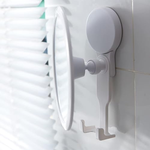 Shower Mirror, Shaving Mirror With A Razor Holder For Shower And Powerful Suction Cup - Shatterproof Shower Mirror Fogless For Shaving, Fogless Mirror For Shower And Tweezers (Round Mirror) #TOP2