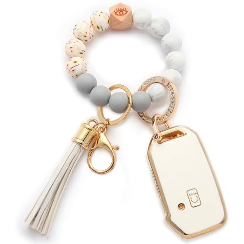 Image of For Kia Key Fob Cover Accessories,Matte TPU Material, With a Cute Leather Keychain,For Telluride,Carnival,K5 gt line，K5，Forte，K4，Sorento, Sportage And Other Models.