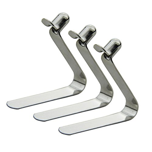 UP100 50PCS Single Button 4mm / 5mm / 6mm / 7mm / 8mm / 9mm Clips Kayak Paddle Snap Spring Clip Tent Pole Clips Awning Accresories Telscopic Tube Camping & Caravan & Chair Tube Lock?5 mm Single Pin