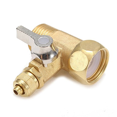 Grifo de agua de latón de 1/2 a 1/4 pulgadas, válvula de bola de alimentación RO, filtro de agua, sistema de ósmosis inversa para purificador de agua