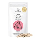 Sensipharm Inconti Stop Pferd - Inkontinenz & Blasenschwäche beim Pferd - pflanzliche Harnwegshilfe bei Harnverlust und Urinverlust - 180 Tabletten à 1000 mg