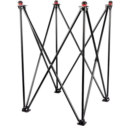 AnNafi® Carrom Stand - Professional Carrom Board Stand - Easy Adjustable & Foldable Four Fold Carrom Stand with Compact Design - Combination of Full Size Metal Pipe, Iron Rod & PVC - Indoor Games Fun Durable Strong