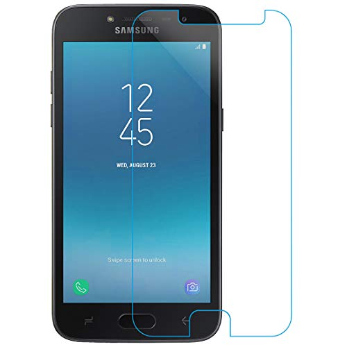 [2 paquetes] Protector de pantalla de vidrio templado para Samsung Galaxy J2 Pro (2018), protector de pantalla transparente HD para Samsung Galaxy J2 Pro (2018)