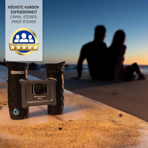 Steiner BluHorizons 10x42 Binoculars - Unique Lens Technology, Eye Protection, high Magnification - Ideal for Holidays in Sunny Countries, Outdoor Activities and Sports