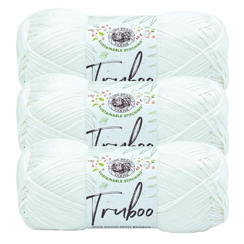 Image of (3 Pack) Lion Brand Yarn Truboo Yarn, White