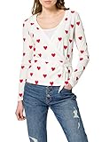 Cardigan Herz-Abdeckung aus Baumwolle für Damen.