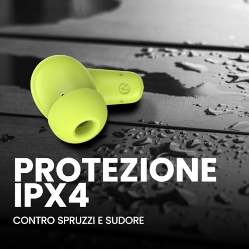 Spc Boost Buds - Auricolari Bluetooth Wireless Con Cancellazione Del Rumore Enc | Durata Della Batteria Di 30 Ore | Google Fast Pair | 4 Microfoni | IPX4 | Controllo Touch E Assistente Vocale - Verde - 5
