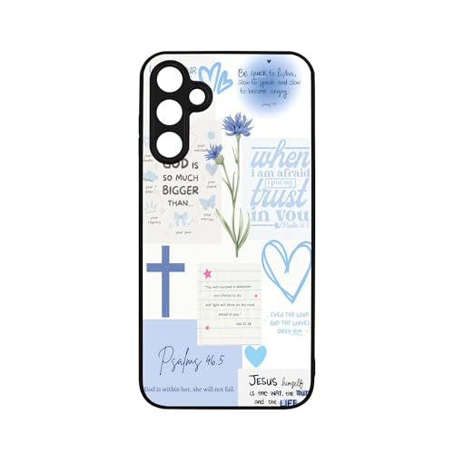 qizjio Bible Verse Phone Case Shockproof Protective Christian Jesus Phone Cover for Samsung Galaxy A15