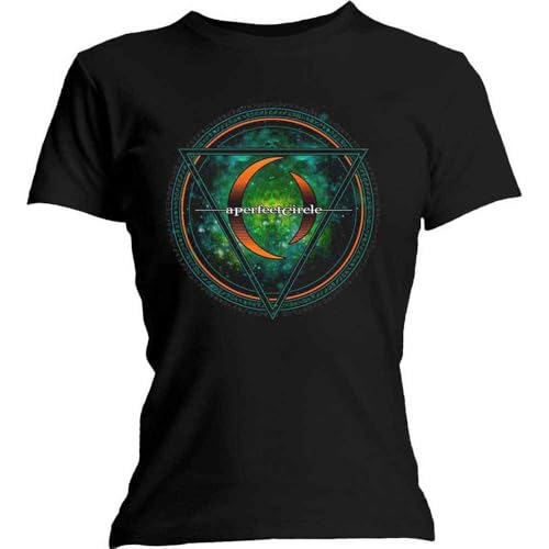 Image of A Perfect Circle T Shirt Band Logo Sigil Official Womens Skinny Fit Black M