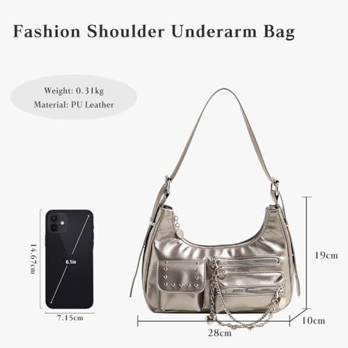 Image of CORIOS Ladies Fashion Handbag - Soft PU Leather Crossbody, Top-handle, Messenger, Medium Hobo Bag