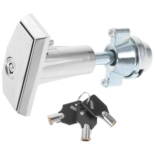 Serrure de distributeur automatique argentée anti-effraction en zinc