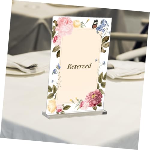 Support de table transparent rigide lot de 3 pièces pour affichage de menu - 7