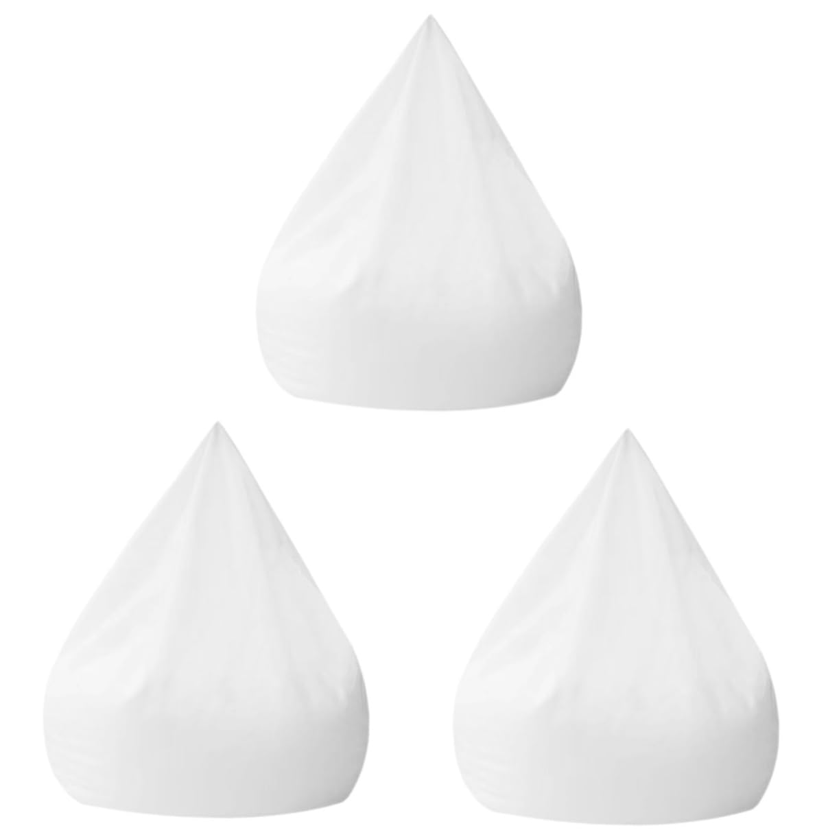 Poufs en tissu faciles à nettoyer YARNOW fini les taches dans le salon lot de 3