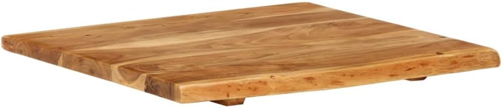 vidaXL Solid Wood Acacia Bathroom Vanity Top Worktop Washing Table Plate Floating Countertop Sink Console Wooden Home Interior 22.8"