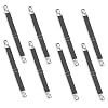 NUWIQ Betttuchspanner, Verstellbare Bettlakenspanner, Lakenspanner mit Metallklammern, für Laken, Matratzen oder Sofas, Schwarz, 8 Stück