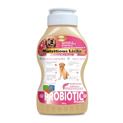 Nutritious Licking Mat Pastes for Dogs and Cats (200g Paste PROBIOTIC salmon)