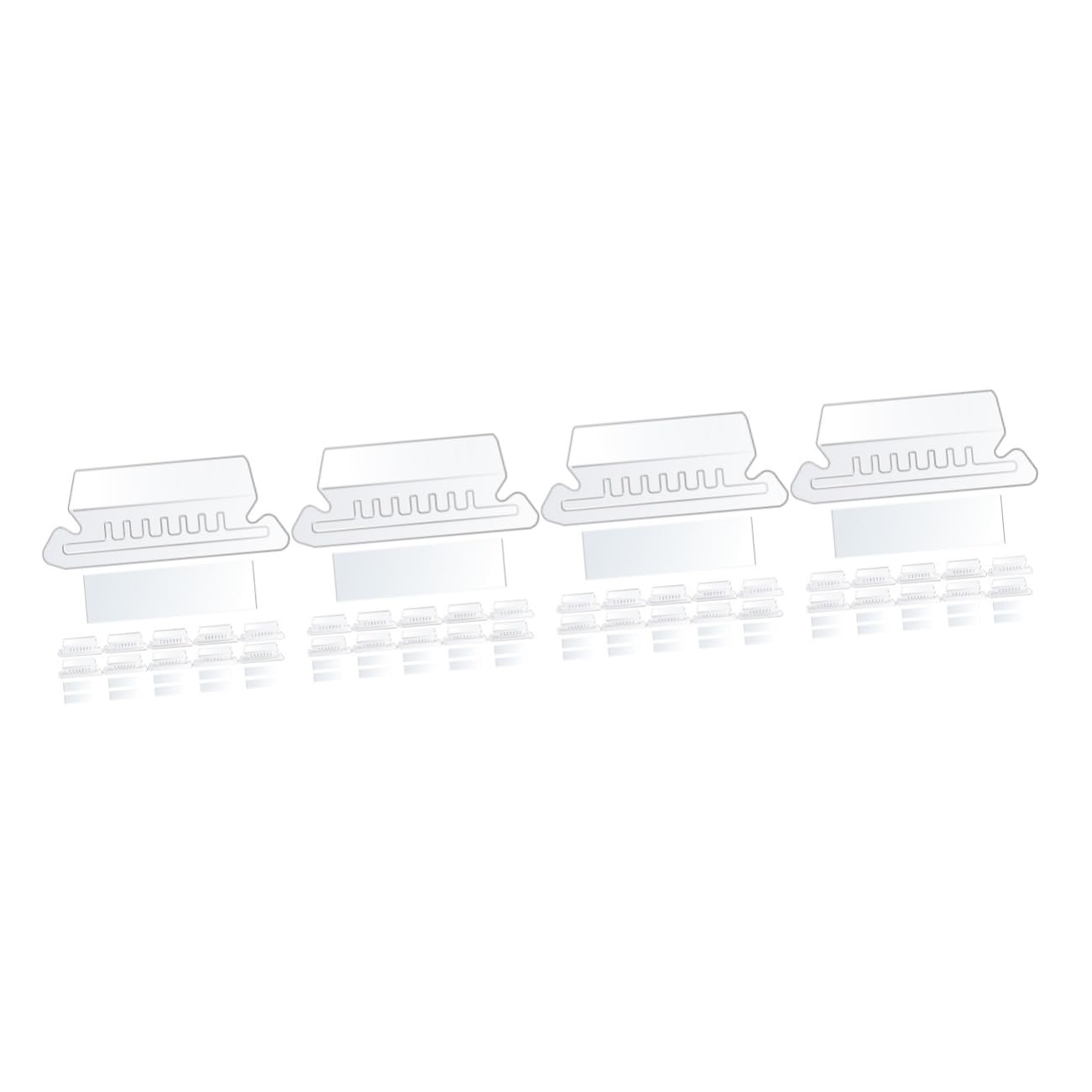 DOITOOL 4 Set Linguette Colorate per Faldoni Appendibili Etichette per Archiviazione Documenti Facile Usare e per Ufficio e Casa