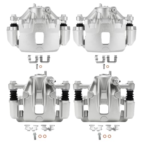 cciyu Front & Rear Brake Calipers W/Bracket 19B2999 19B2998 19B3101 19B3100