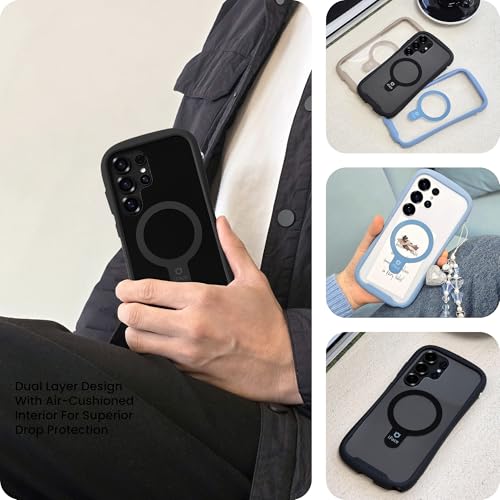 Coque Samsung S25 Ultra transparente MagSafe iFace noire antichoc - 7