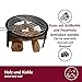 HOOZ Camping portabler Holzkohlegrill, Koffergrill Klappgrill ideal für Picknick BBQ und Schaschlik, Tragbarer Mini Faltgrill für spontane Grillabenteuer (Ø 32 cm)
