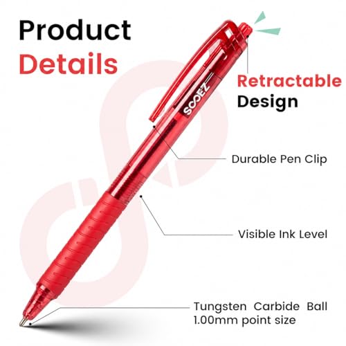 Image of Sooez 60 Pack Bulk Pens Ballpoint, Smooth Writing Pens with Soft Grip